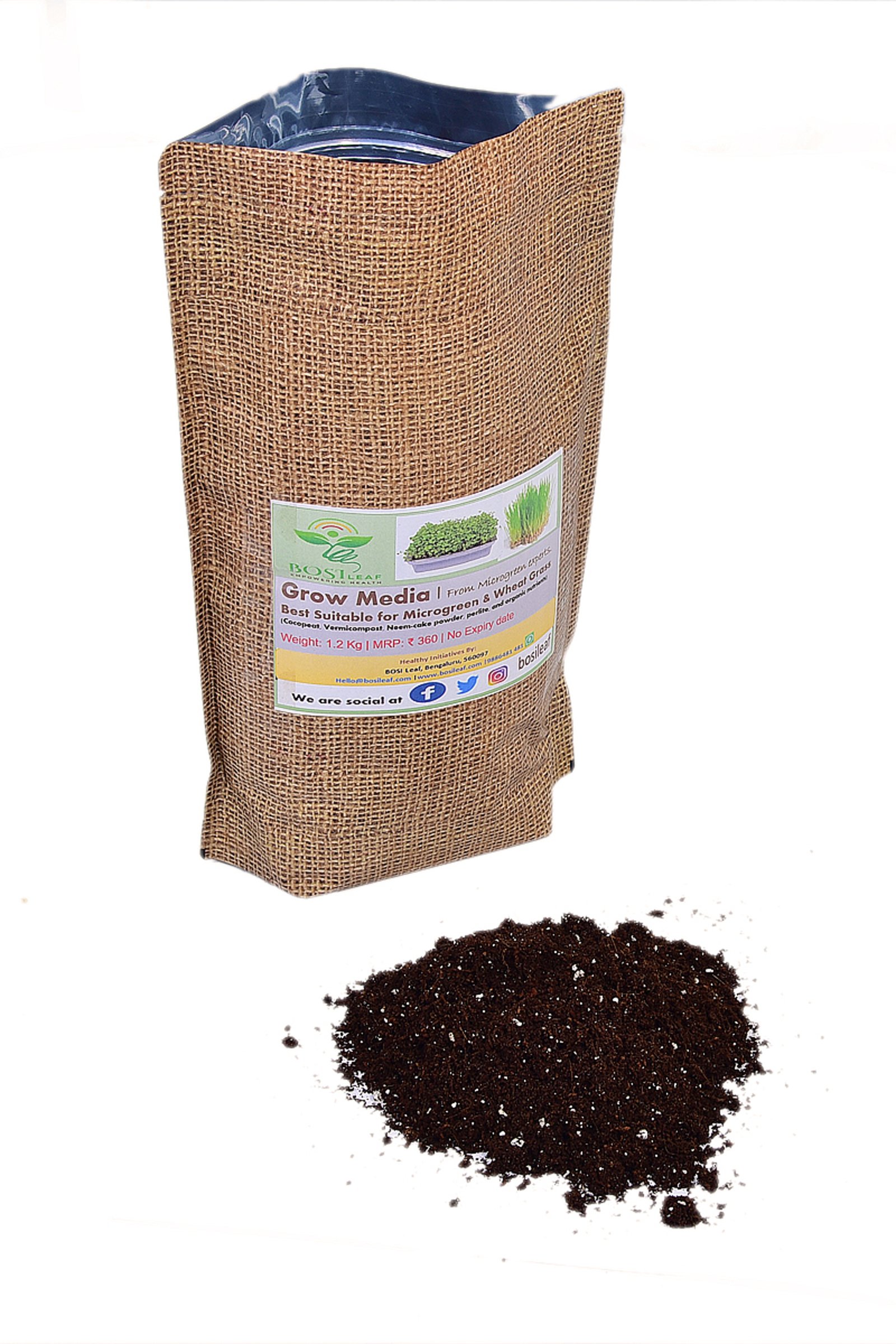 Eco-Friendly 5 Kg Cocopeat Grow Media for Microgreens & Wheatgrass